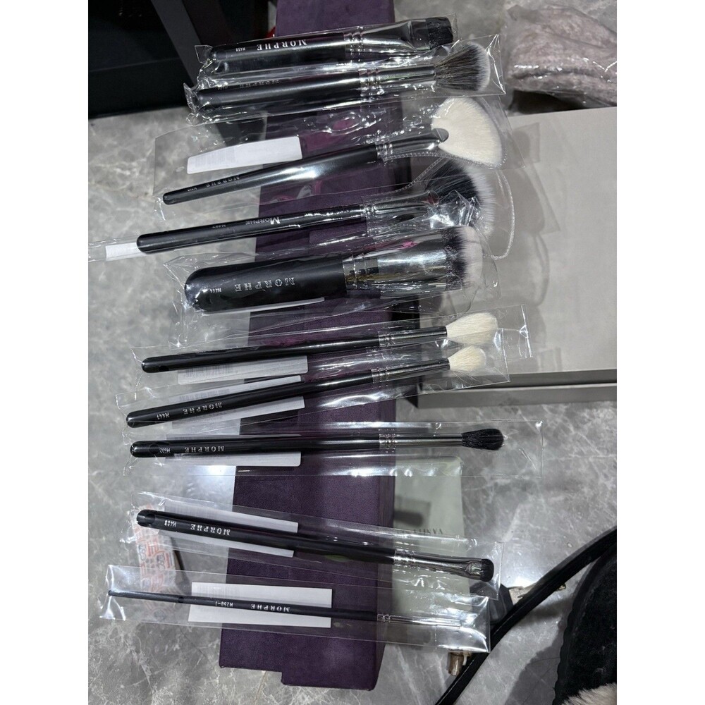 Morphe 10-Piece Morphe Artist Collection Brush Set - Black New